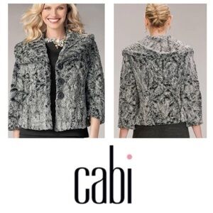 CAbi FAUX FUR CHINCHILLA JACKET #626